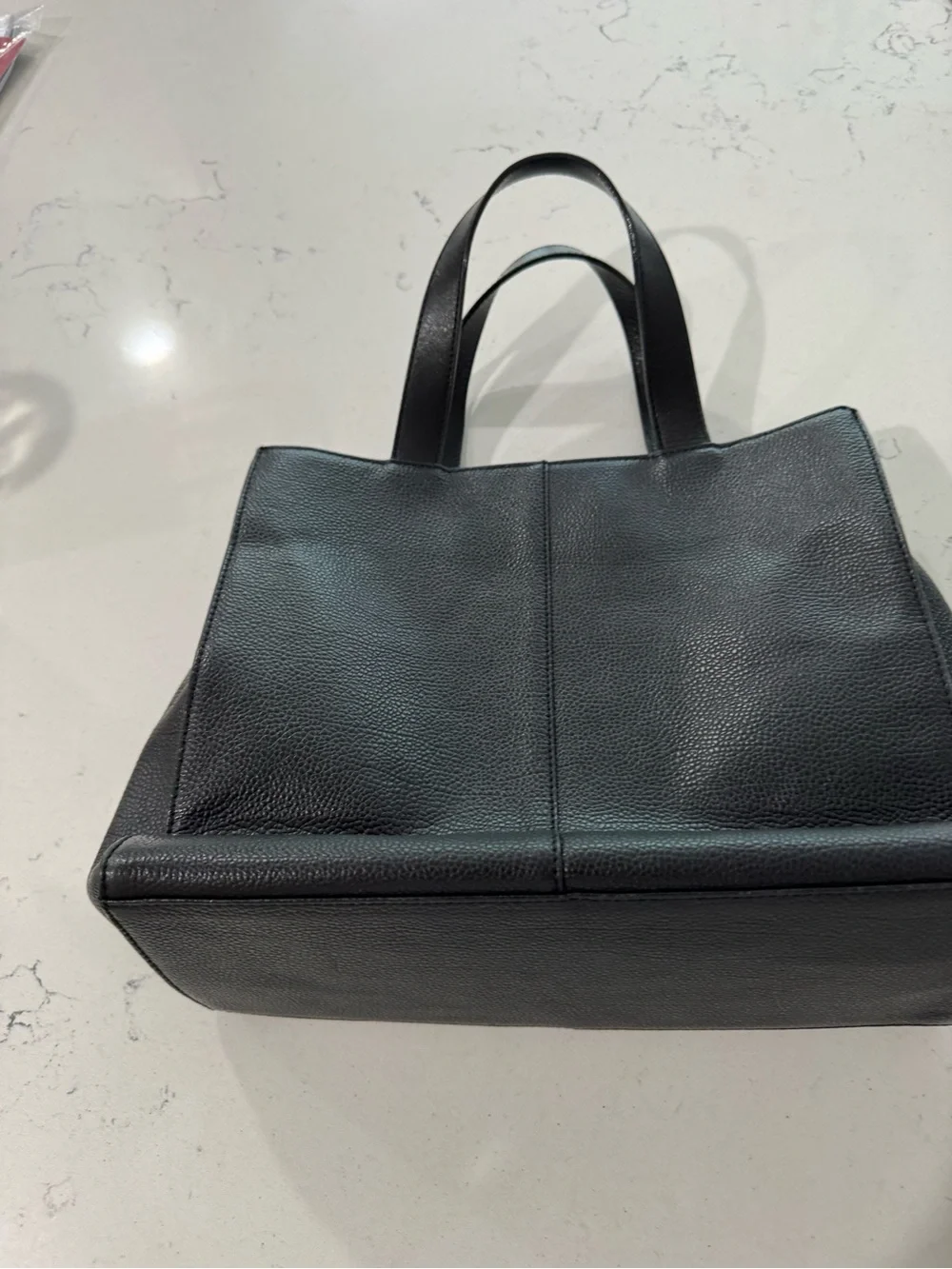 Burberry black leather